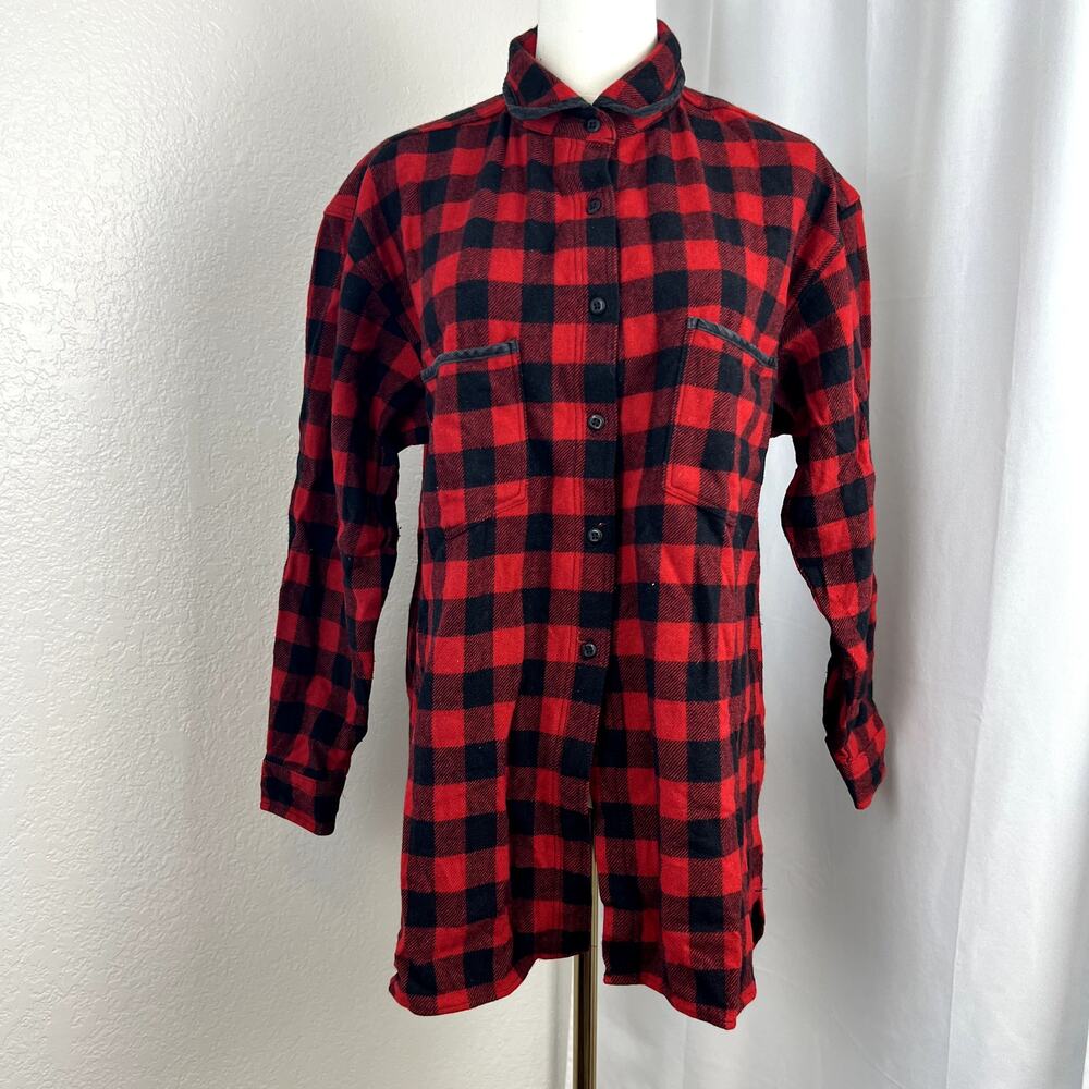 VTG Woolrich Top Womens Large Buffalo Plaid Heritage Rustic‎ Lumberjack Outdoor
